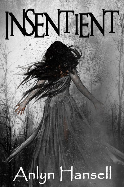 3d illustration of woman lost in the woods,Scary background mixe